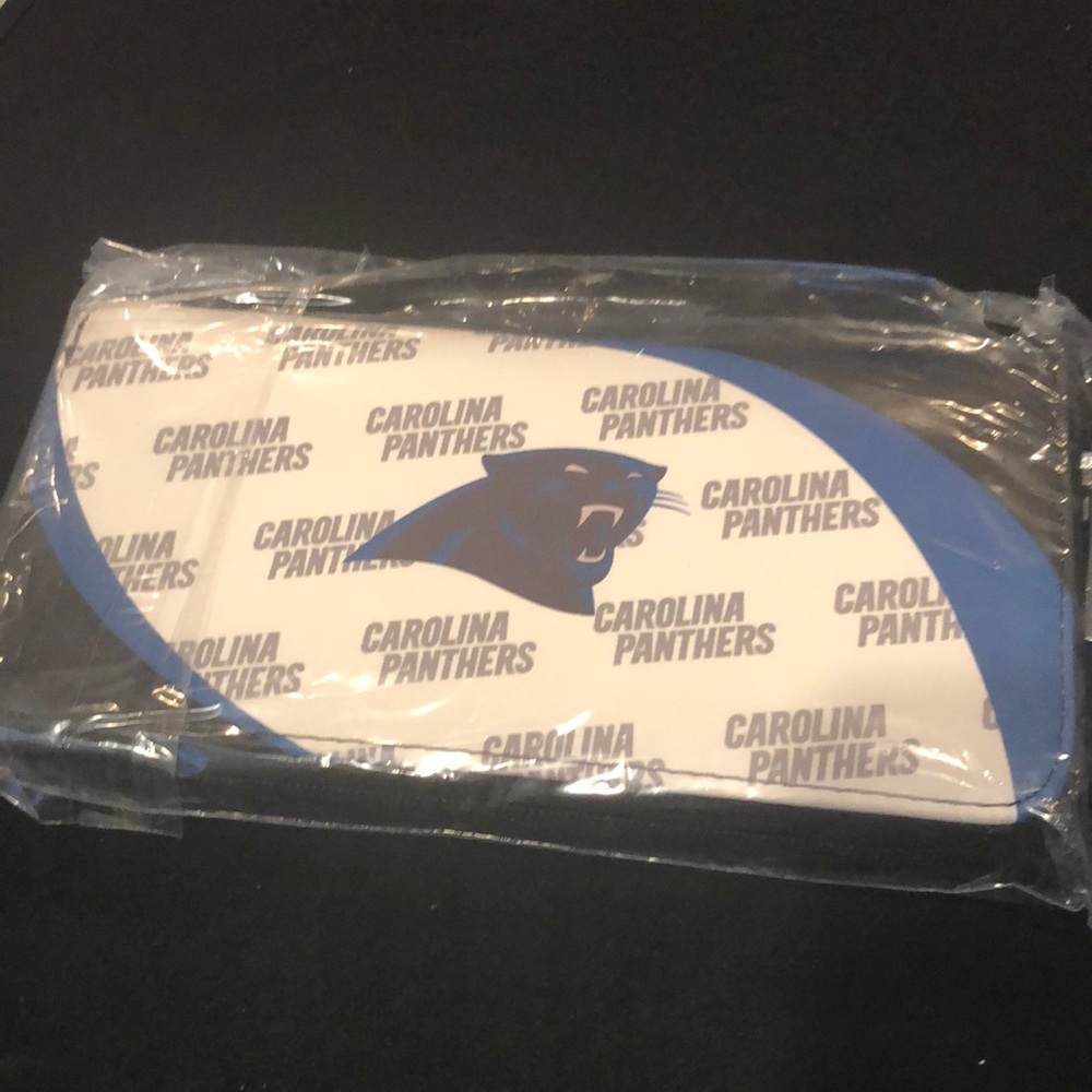 Carolina panthers women wristlet wallet